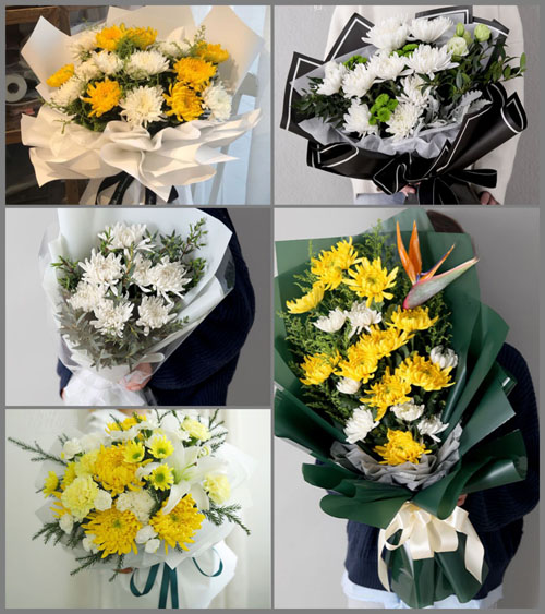 贵州毕节市赫章县野马川镇新田村白事花束代送